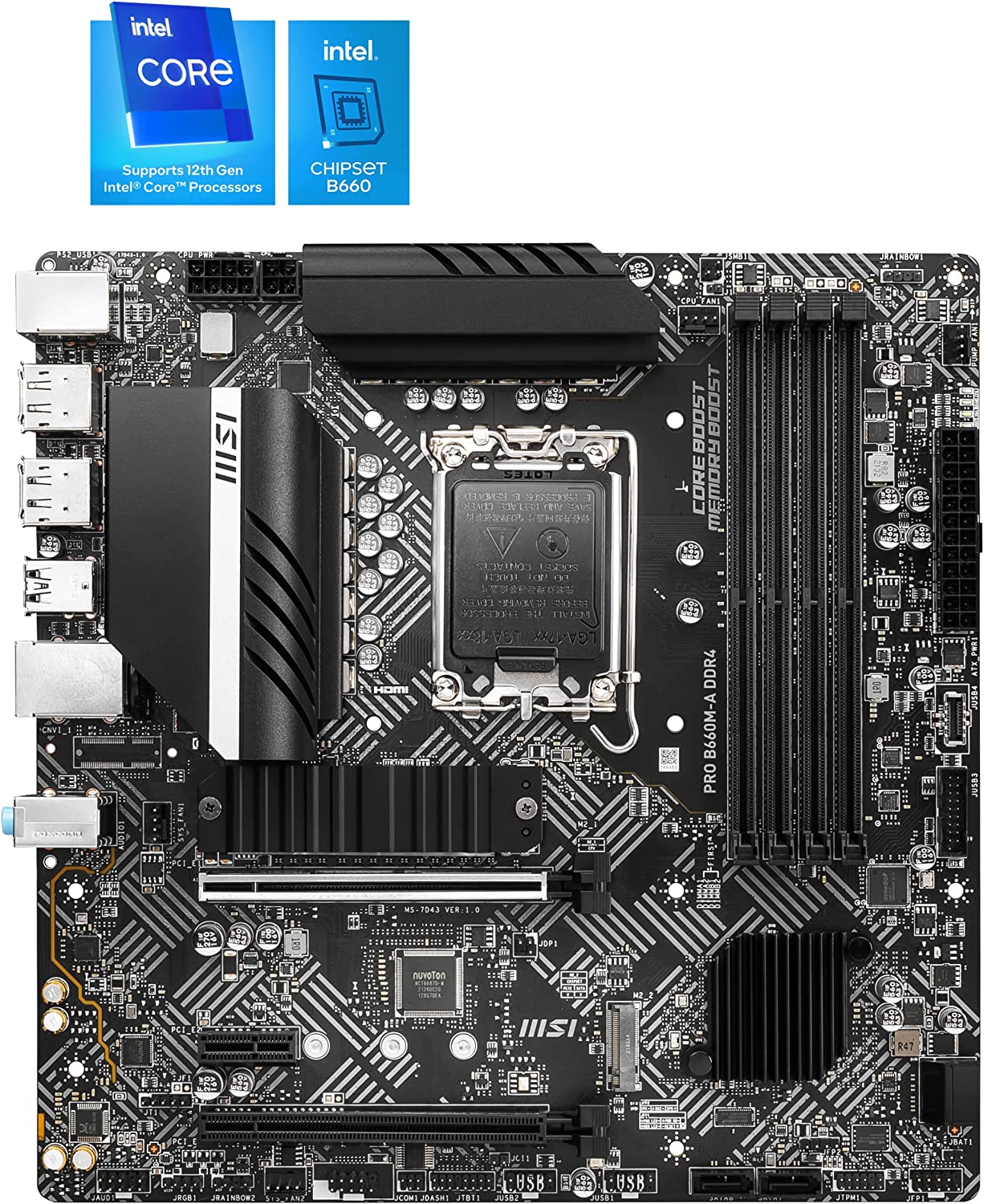 MSI Motherboard Pro B660M-A DDR4 MSI Motherboard Pro B660M-A DDR4